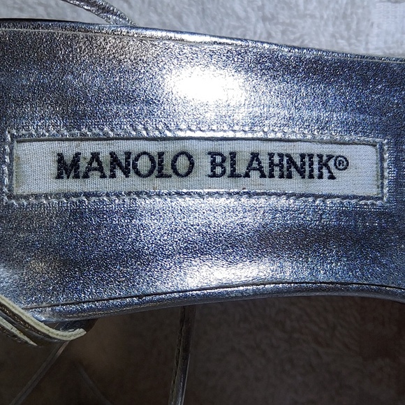 Manolo Blaktik, Prisca Crystal formal/wedding shoes 37 1/2 - size 7 US - Picture 5 of 8
